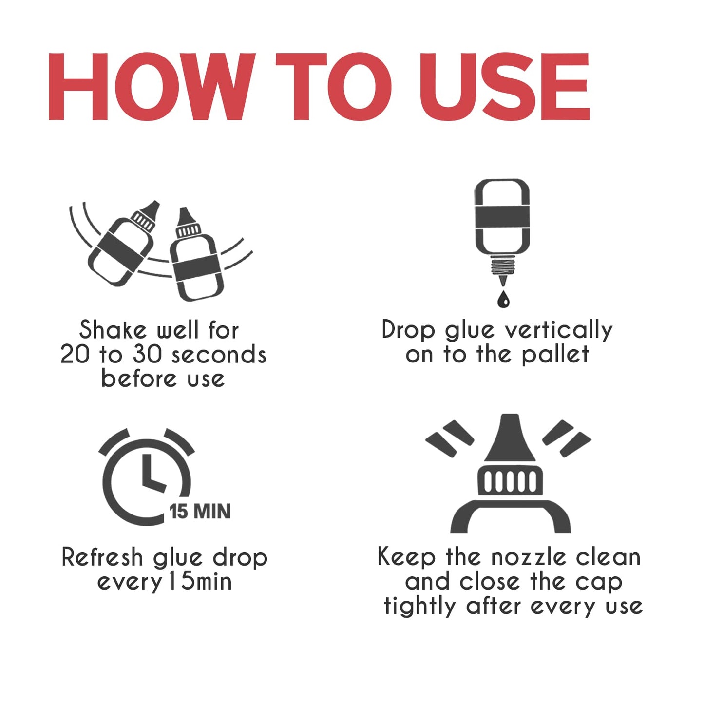 Amber Lash, S Glue 10ml for Professional Eyelash Extension, 1-Second Dry time, Up to 8 Weeks Bonding, Strong Strength, Carbon Black Adhesive for Salon Use, Latex Free and Formaldehyde Free