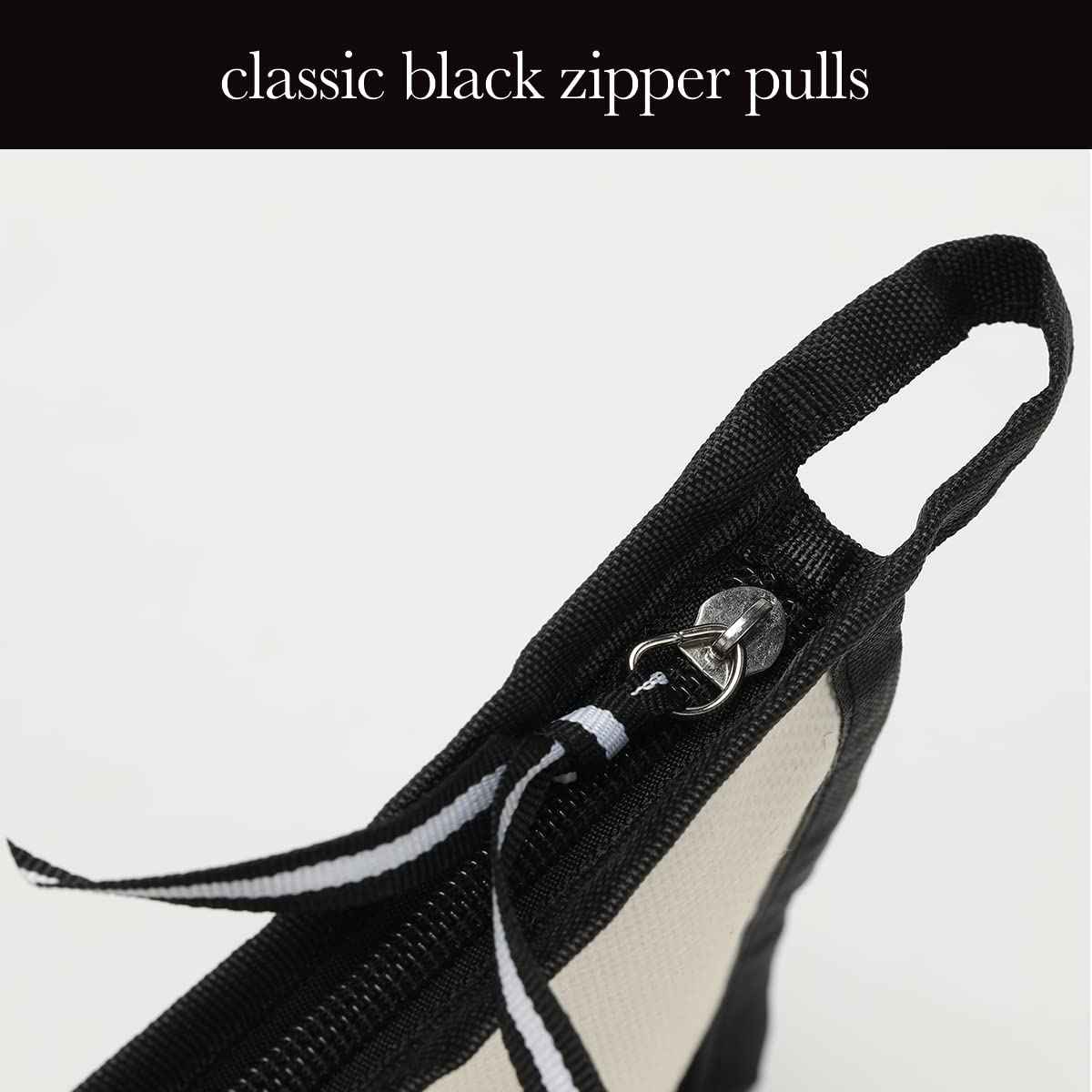 HODREU Monogrammed Cosmetic Bag, Women's Travel Makeup Bag, Personalized Initials, Black, 11" x 7" x 2.1"