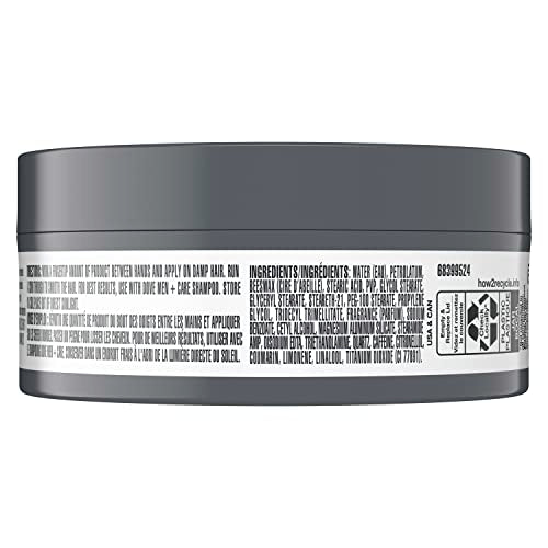 DOVE MEN + CARE Styling Aid Sculpting Hair Paste Hair Product for a Medium Hold-Hair Styling for a Textured Look With-A Matte Finish 1.75 oz,(Pack of 6)