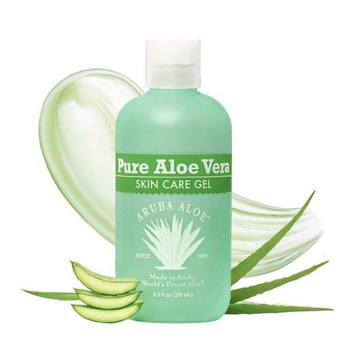 Aruba Aloe Pure Aloe Vera Gel – Soothes, Hydrates, and Refreshes Skin – 8.5 Oz Bottle