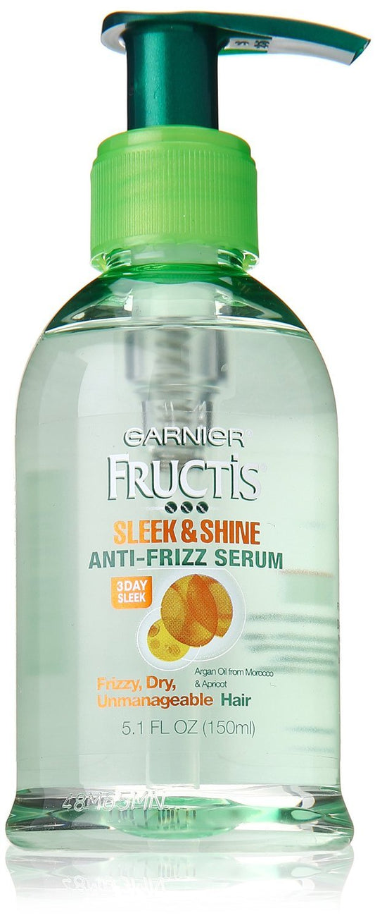 Garnier Hair Care Fructis Sleek & Shine Anti-frizz Serum, 5.1 Fluid Ounce Pack of 2