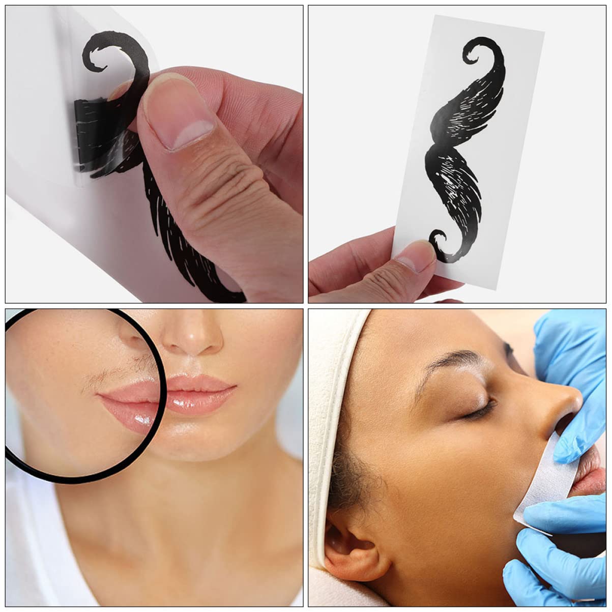 250 Pcs Stickers Depilation Supplies Nose Hair Removal Tool Depilation Accessories Hair Removal Beard Sticker Nose Hair Removal Supplies Mustache Remover Beard Remover