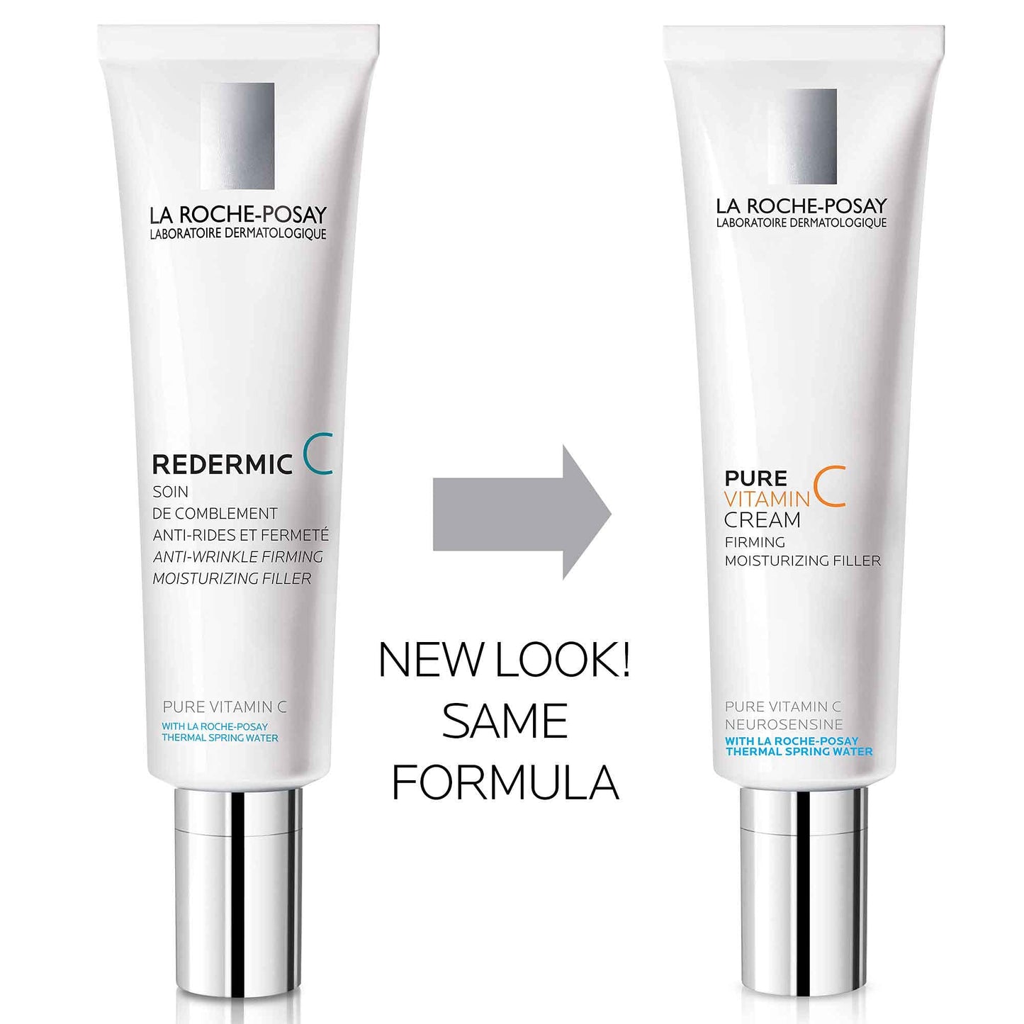 La Roche-Posay Redermic C Anti-Wrinkle Vitamin C Moisturizer with Pure Vitamin C & Hyaluronic Acid for Normal to Combo Skin, 1.35 Fl. Oz.