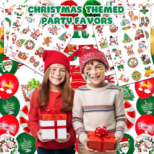 96 PCS Christmas Temporary Tattoos for Kids