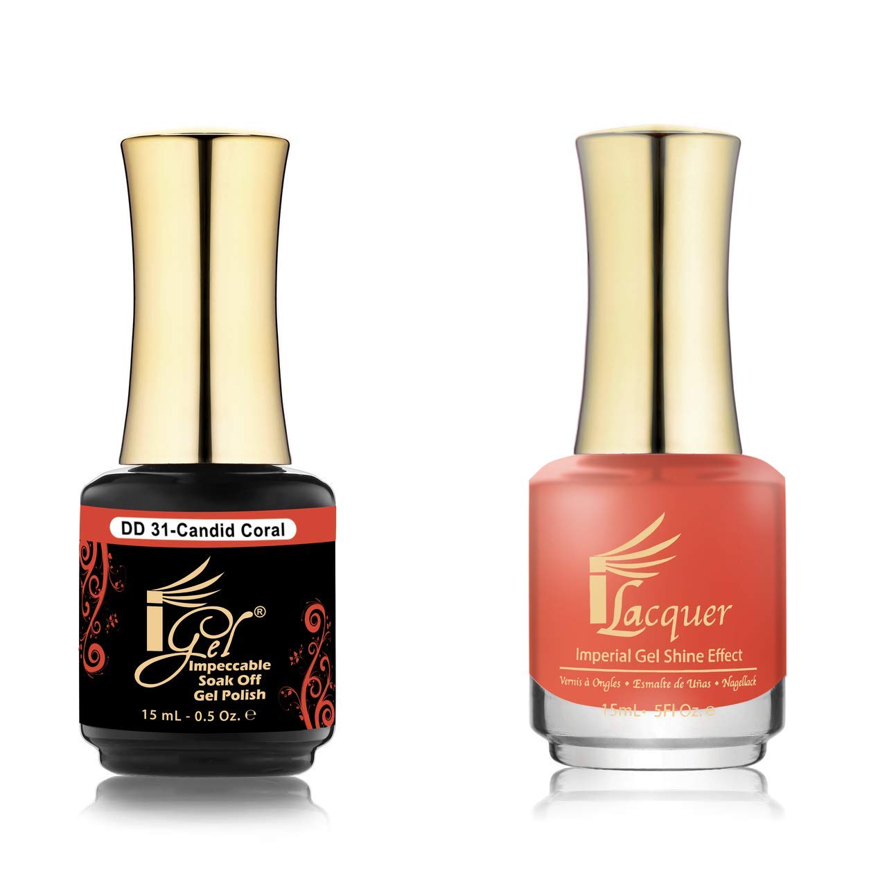 iGel - 100% Pure Gel Nail Polish - Dip & Dap Collection (DD031 - Candid Coral)