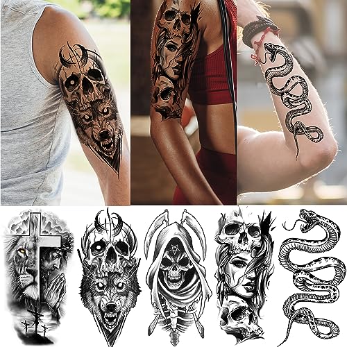 52 Sheet Halloween Temporary Tattoos for Kids & Adults - 200+ Designs