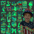 108 Glow in the Dark 4th of July Temporary Tattoos for Kids