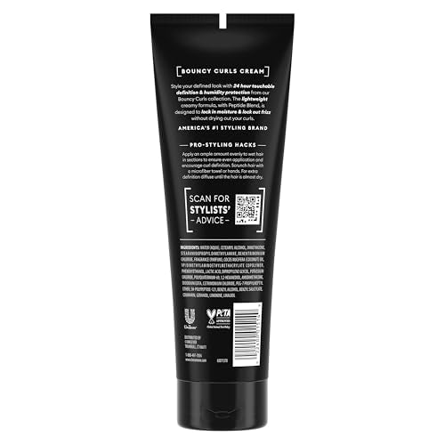 TRESemmé Bouncy Curls Defining Hair Cream with Peptide Blend, 9 oz
