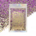 Color Shift - Chunky Cosmetic Glitter ? Festival Rave Beauty Makeup Face Body Nail ? (Lilac/Purple)