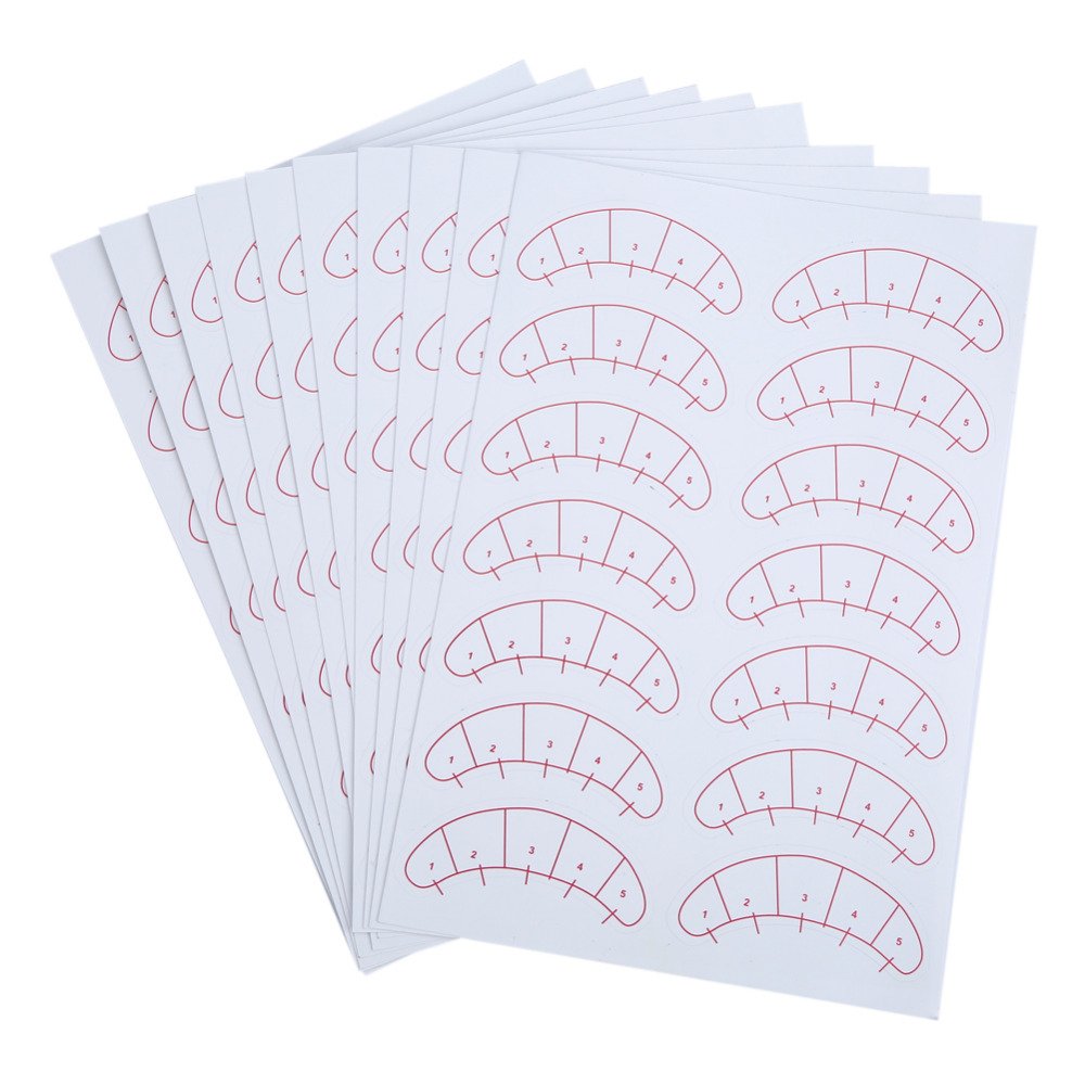 140 Pcs Paper Patches 3D Eyelash Under Eye Pads Patch Lash False Eyelash Extension Paper Patches Eye Tips Sticker Wraps Make Up Tools beauty eyelash sticker