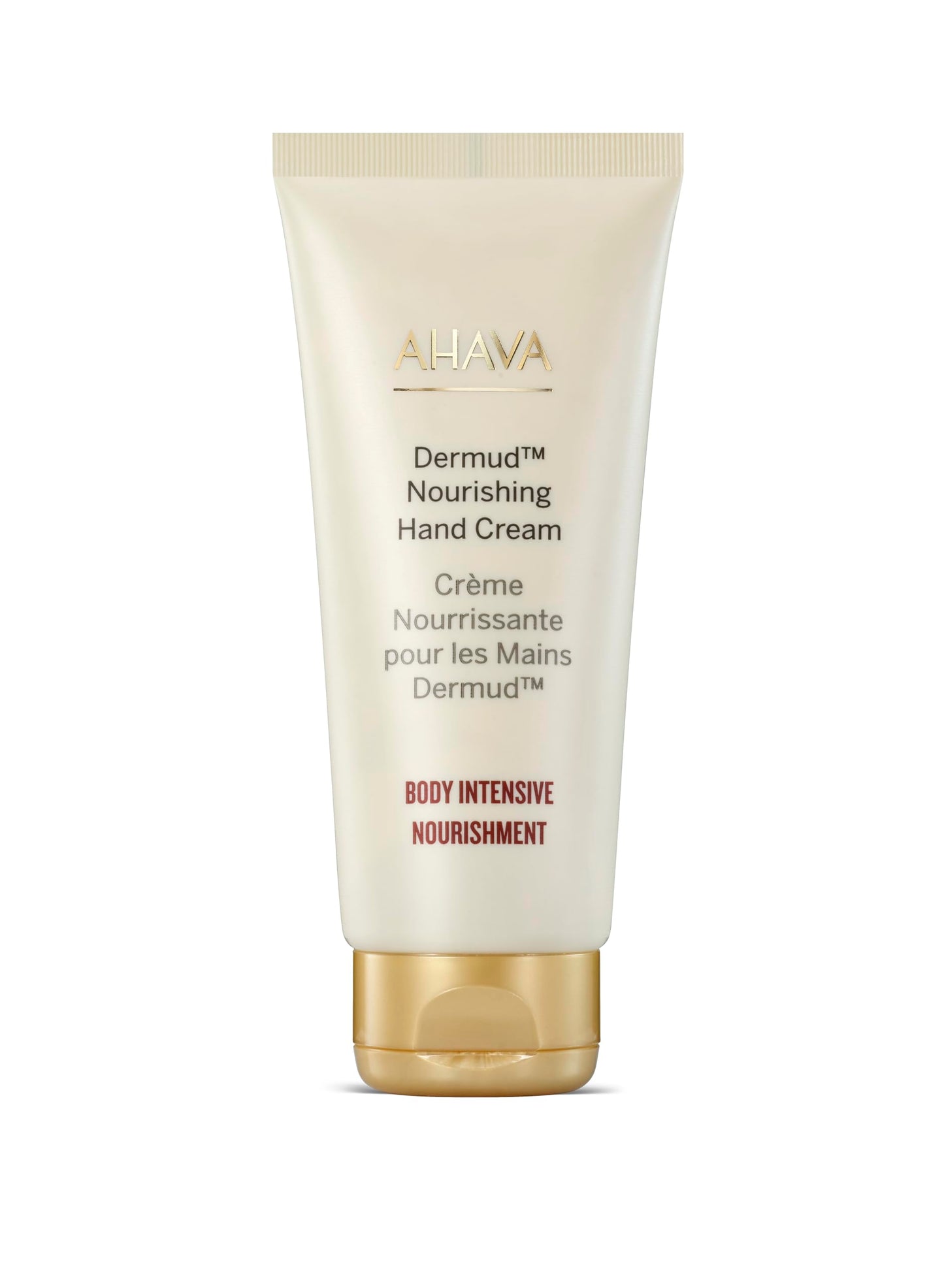 AHAVA Dermud Nourishing Hand Cream - Intensely Hydrates, Soothes, Relieves Dry & Sensitive Hands, Enriched by Dermud Mud Complex, Osmoter, Aloe Vera Leaf, Jojoba Seed Oil, Zinc & Allantoin, 3.4 Fl.Oz