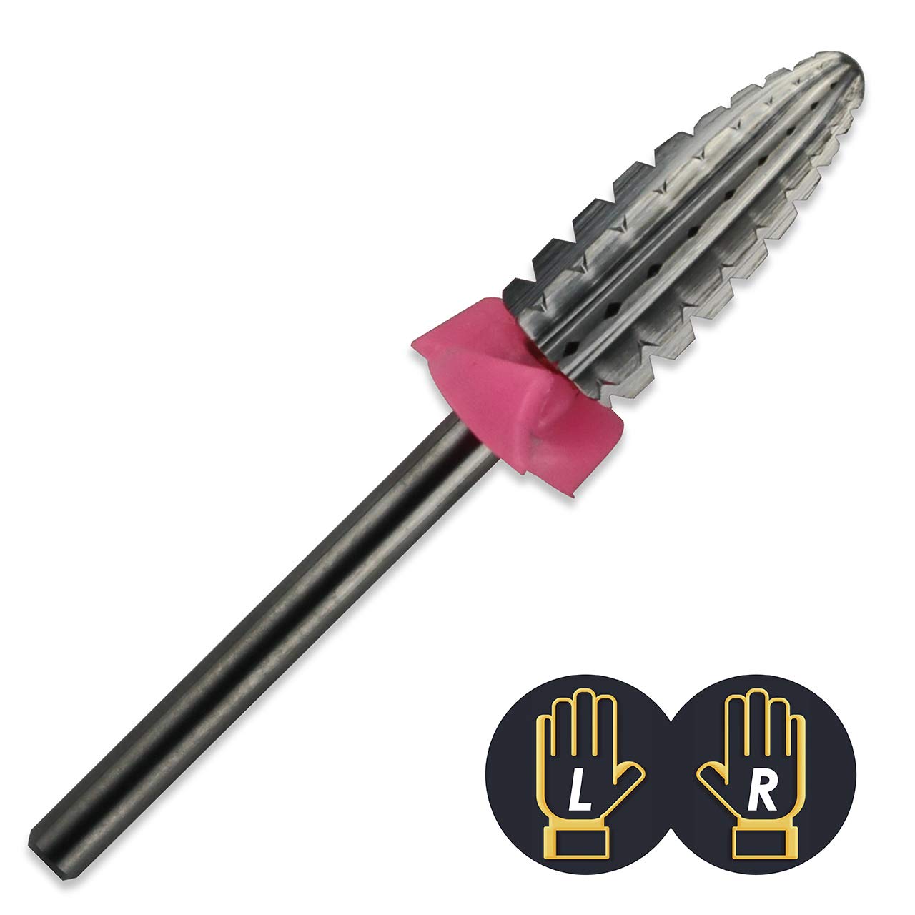 ianblues typhoon nail drill, 2 Way - 2 directions rotate, Left-handers & Right-handers Available, for Electric Manicure Machine, Size: 3XC, XXC, XC, C, M, F, & XF. (Triple Coarse - 3XC)