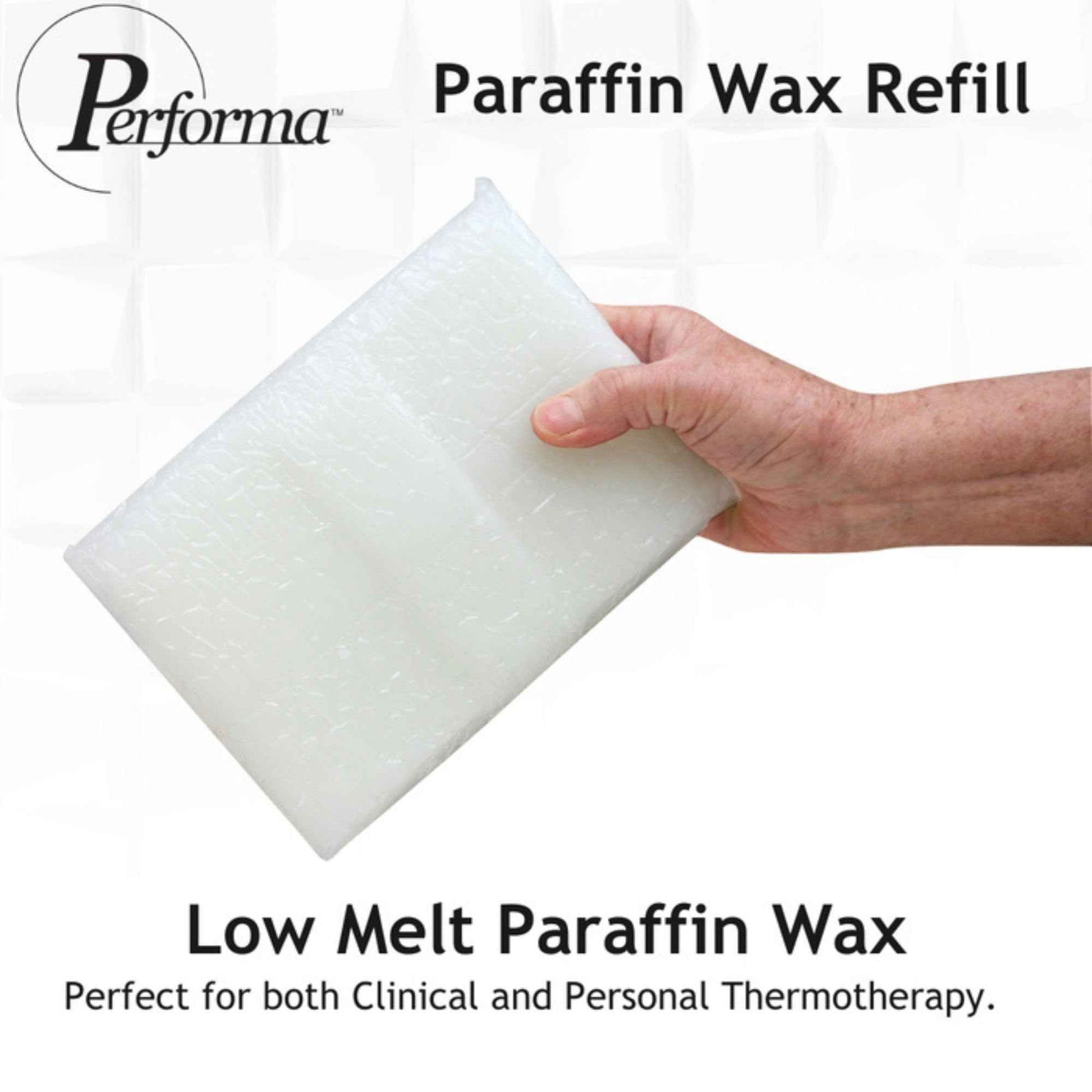 Performa Paraffin Wax Refill, 1 Pound Unscented Blocks, Case of 6, Paraffin Bath Wax, Medical Grade Paraffin Wax for Paraffin Bath, Wax Refill for Wax Bath, Good for Hands & Feet