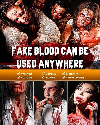 Fake Blood Spray & Dripping Kit for Halloween Cosplay Makeup