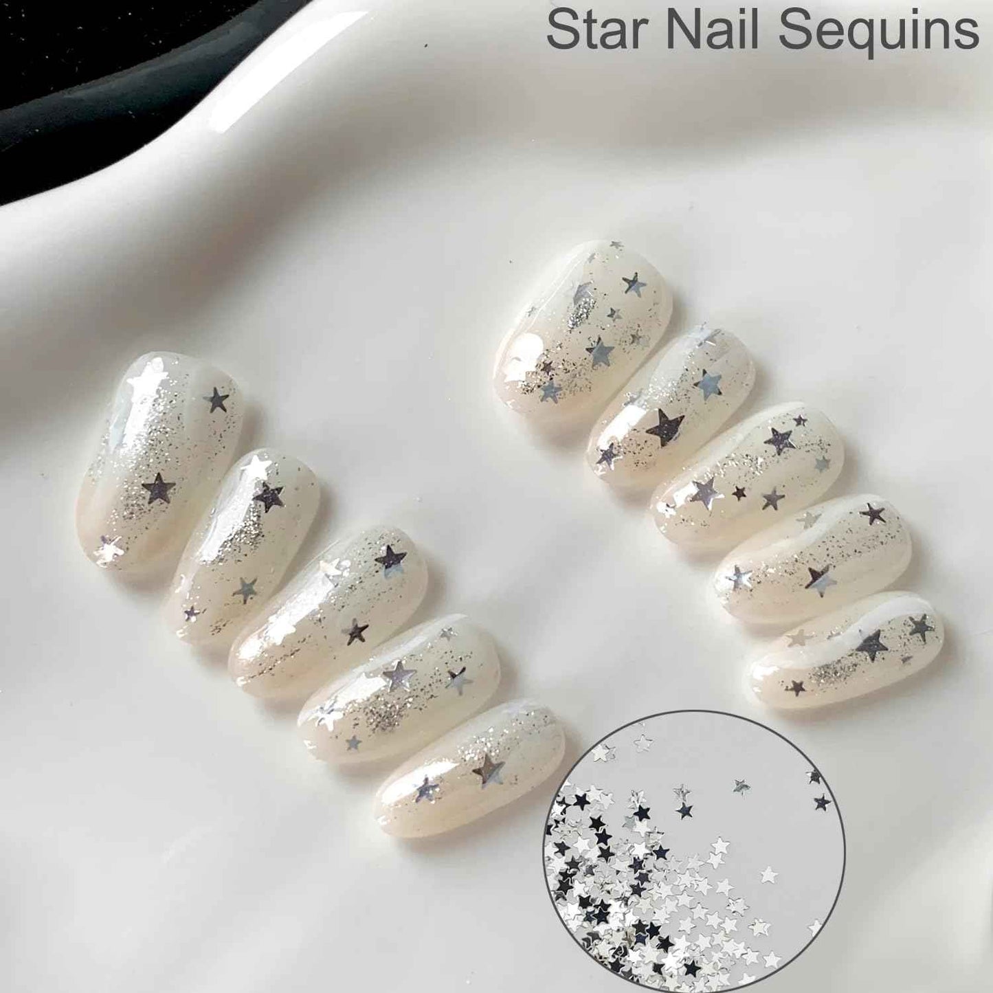 6 Colors Star Nail Glitter for Nails, Shuflame 1mm Holographic Heart Glitter para Uñas Nail Art Sequins for Craft, Epoxy Resin, Chunky Nail Glitter for Body Makeup and Manicure