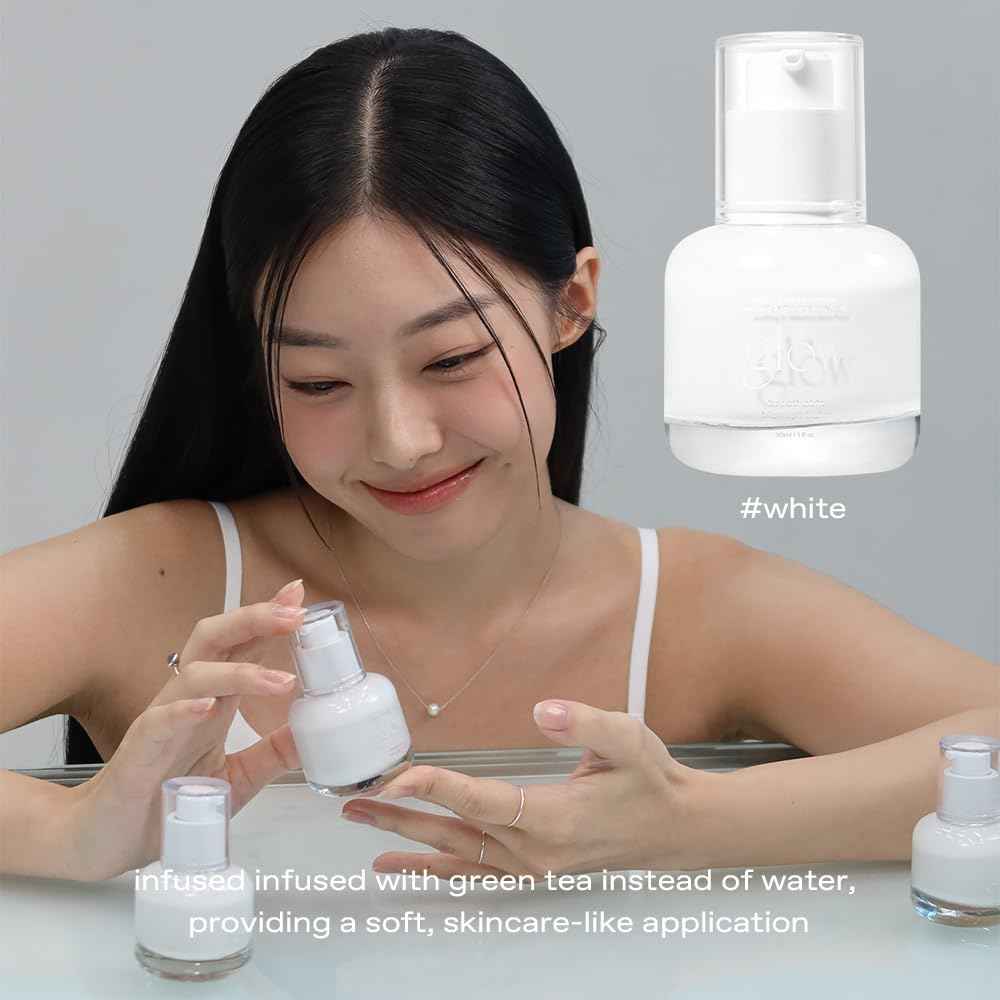 glow breathable blemish balm #white | light-coverage bb cream & tinted moisturizer | skincare-like finish with green tea leaf water infusion | healthy radiant glow | non-comedogenic | 1 fl oz