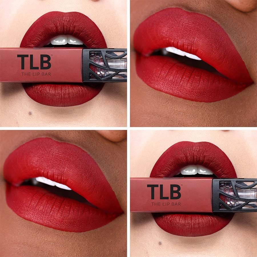 The Lip Bar Vegan Liquid Matte Lipstick, High Pigment Color & Long-Lasting with 8-12 Hours of Wear, Brickhouse - Warm Brick Red