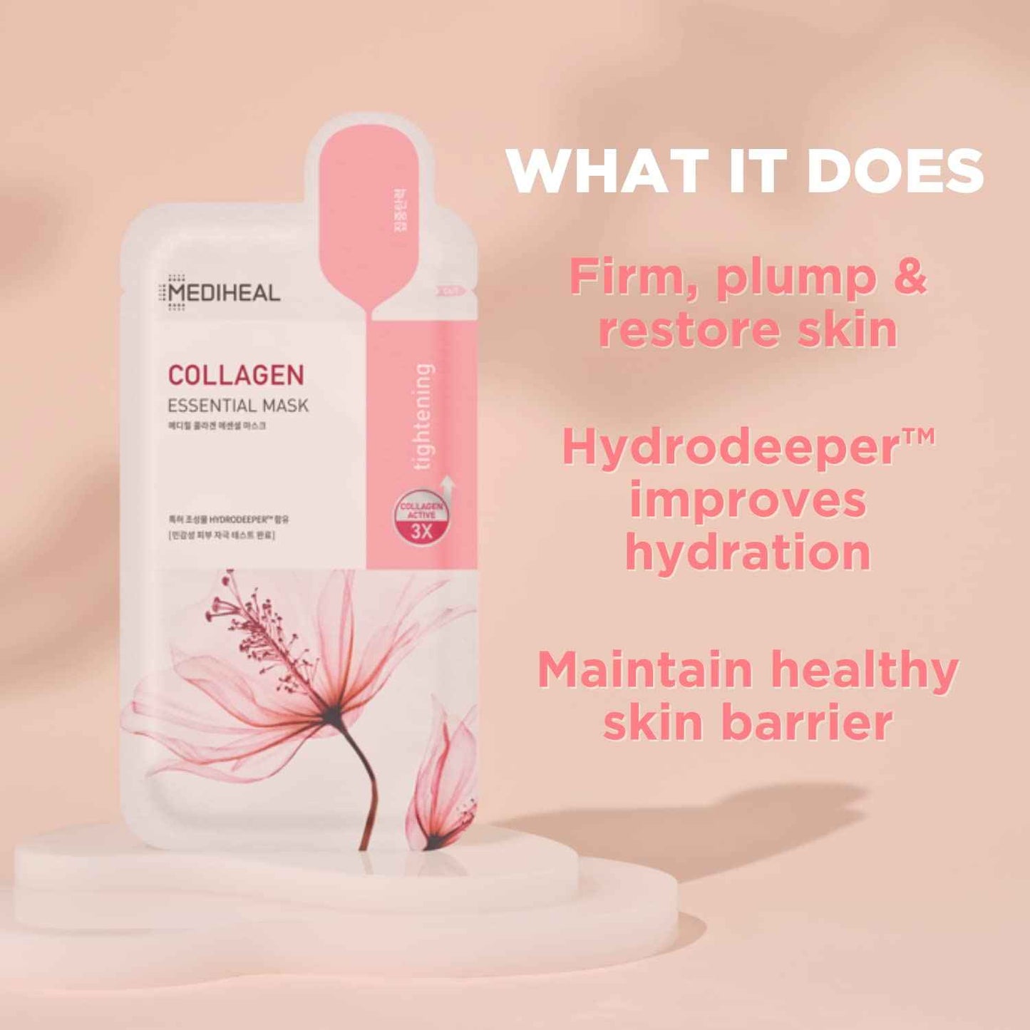 Mediheal Official Collagen & Tea Tree Sheet Mask 20 Sheets Set - Firming and Soothing Duo