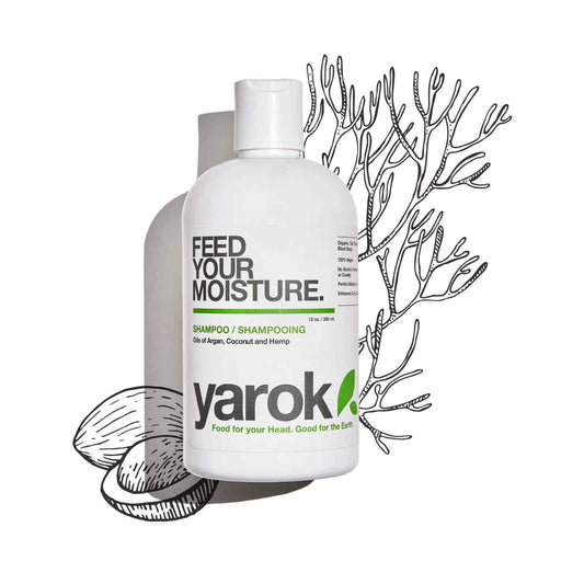 Yarok - Feed Your Moisture Shampoo - Hydrate, Detoxify & Restore - Nourishing & Moisturizing Cleanse - With Organic Argan & Coconut Oil - 100% Vegan - Gluten, Sulfate, Paraben & Cruelty Free - 12oz
