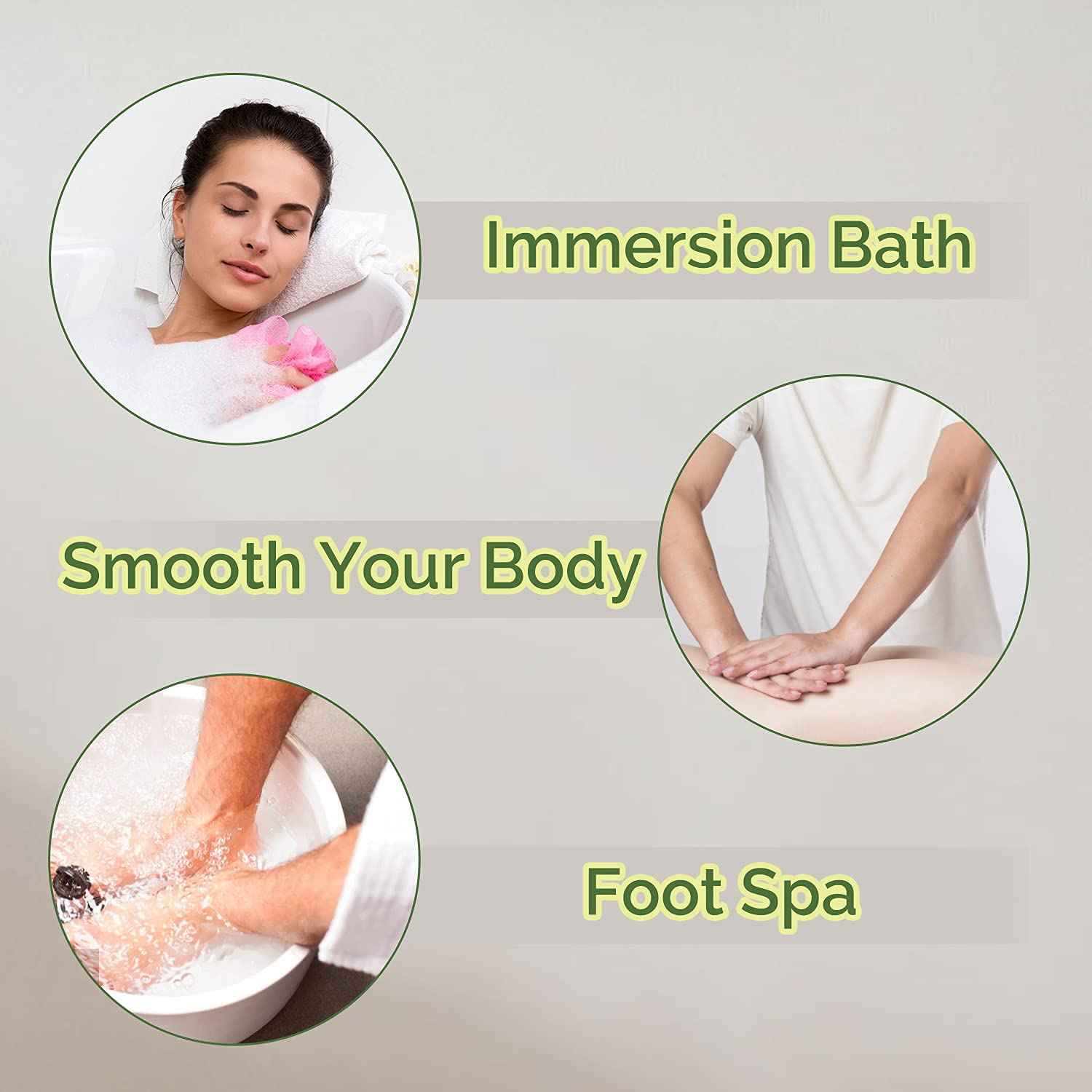 spa luxetique Bath Salts Gift Set 6-Pack, Foot and Body Sea Salts for Soaking, Wooden Scooper, 0.5oz Argan Oil, Bath Salts for Women Relaxing, Mother's Day Gifts for Mom