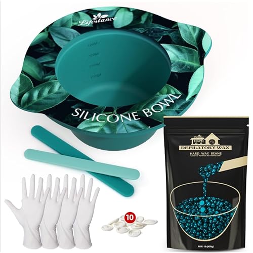 Lifestance Conical Silicone Wax Warmer Liner + 1LB Jasmine Wax