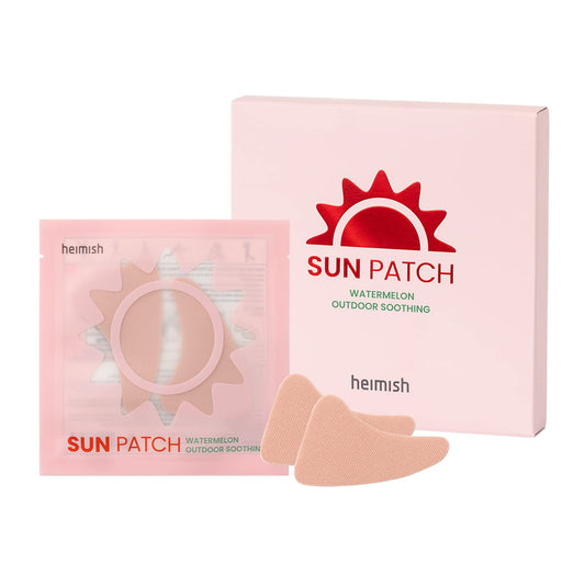 HEIMISH] Watermelon Soothing Sun Patch (5ea) | Outdoor Sun Patch with Strong UV Shield | Facial Golf Patch, UV Protection, Skin Soothing, hydrogel, Watermelon Extract, Kbeauty