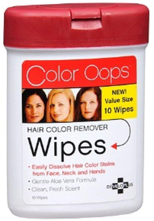 Color Oops Hair Color Remover Wipes 10 ea (Pack of 7)