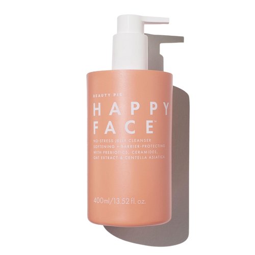 Beauty Pie Happy Face No-Stress Jelly Cleanser – Soothing Aloe, Oat & Rose Gel-Cream for Hydrated, Calm Skin
