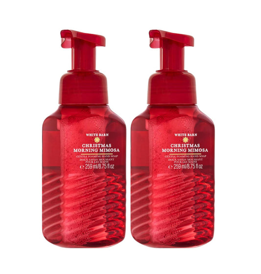 Bath and Body Works Christmas Morning Mimosa Gentle Foaming Hand Soap 8.75 Ounce 2-Pack (Christmas Morning Mimosa)