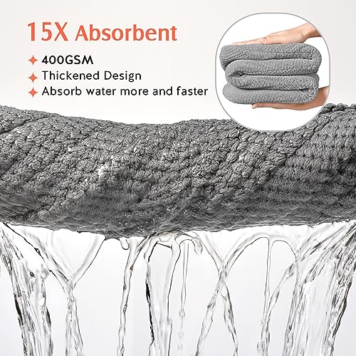YFONG Microfiber Hair Towel Wrap 2-Pack | Quick Dry Turban