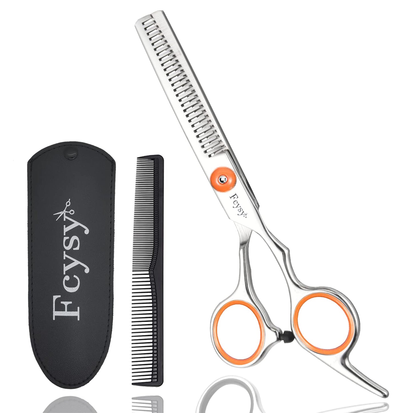 Hair Scissors Thinning Shears for Hair Cutting, Fcysy 6 Inches Blending Shears Texture Scissors with Haircutting Comb Set, Hair Thinning Scissors Thinning Sheers Texturizing Shears for Women Men Dog