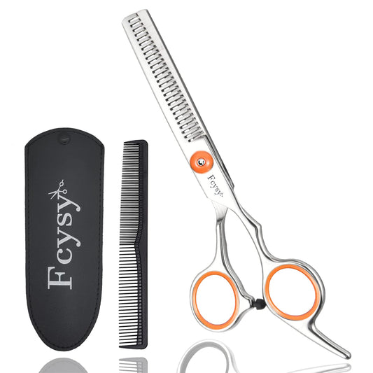 Hair Scissors Thinning Shears for Hair Cutting, Fcysy 6 Inches Blending Shears Texture Scissors with Haircutting Comb Set, Hair Thinning Scissors Thinning Sheers Texturizing Shears for Women Men Dog