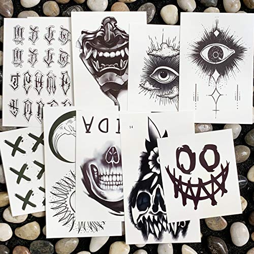 9-Sheet Temporary Tattoo Pack for Adults – Waterproof Body Art
