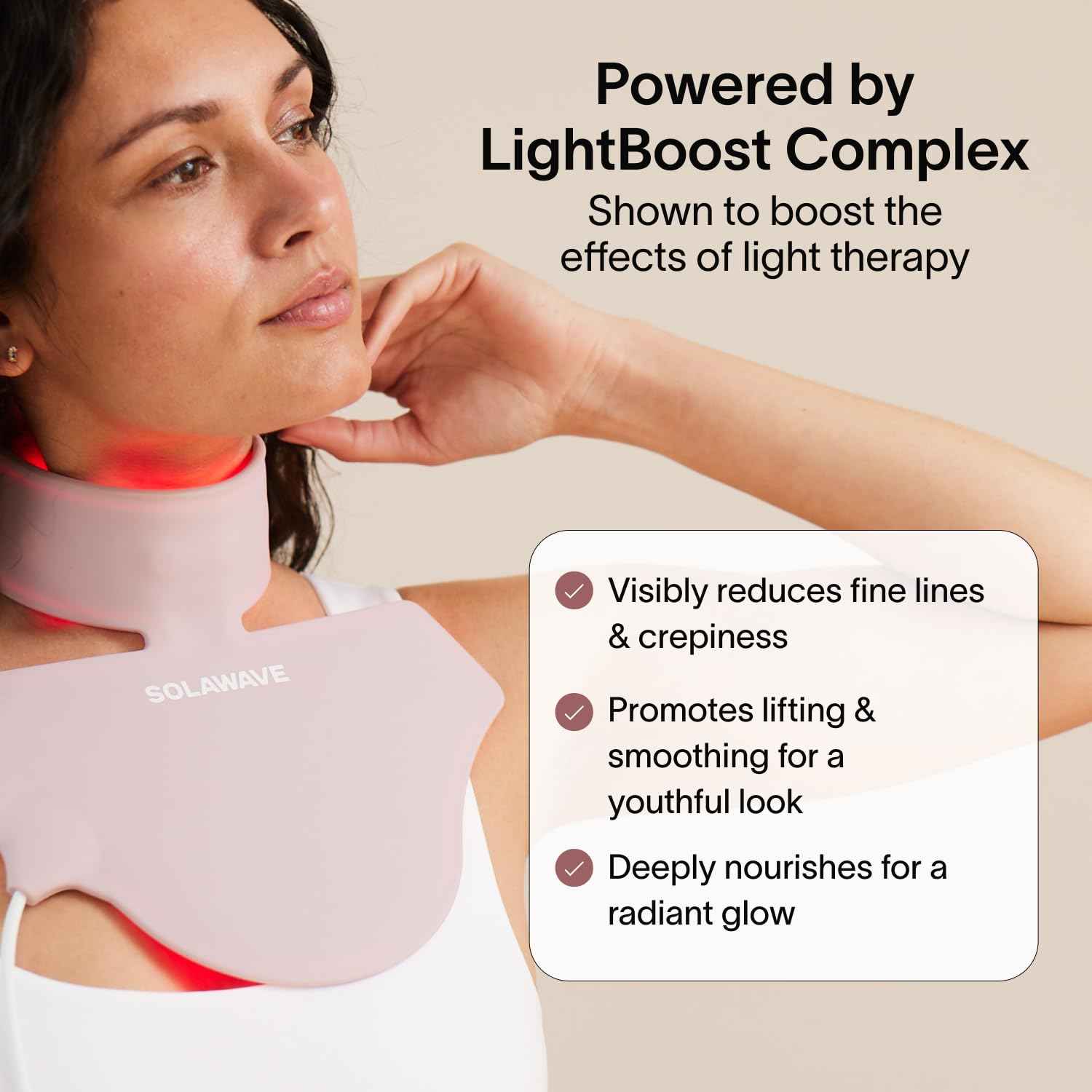 Solawave LightBoost Rich Cream for Face & Neck | Boosts Effects of Red Light Therapy | Daily Anti Aging & Skin Firming Moisturizer | Reduces Appearance of Fine Lines & Wrinkles, Increases Hydration