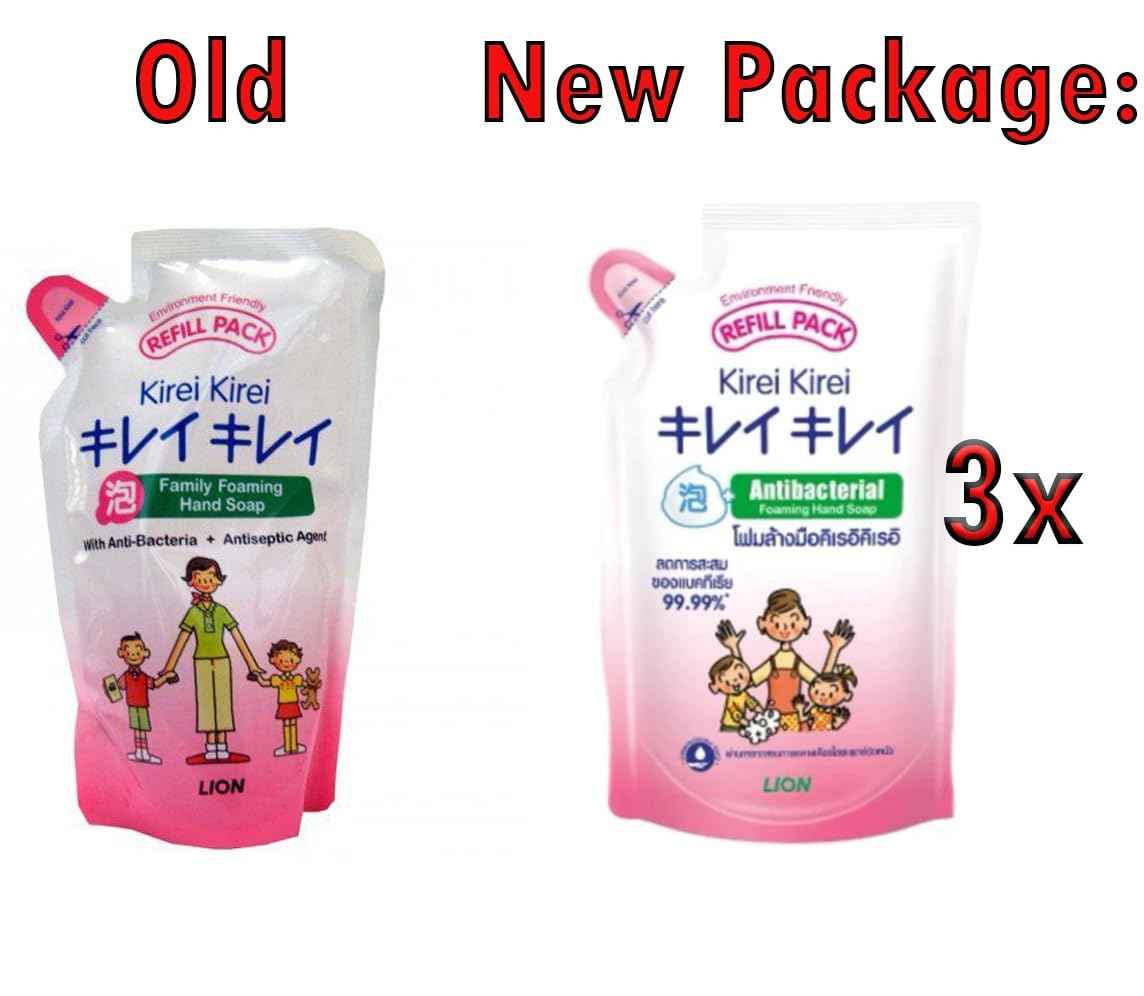 LION CORPORATION,TOKYO,JAPAN Kirei Kirei Foaming Hand Soap Refill 3x 200ml