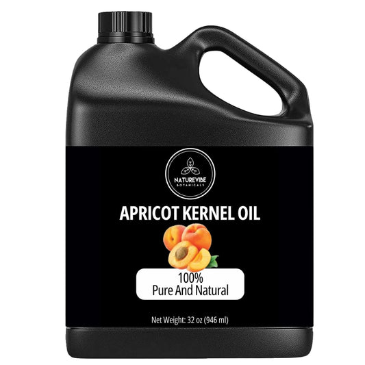 Naturevibe Botanicals Apricot Oil 32 Ounces | 100% Pure and Natural | Great for Skin Care and Hair Care