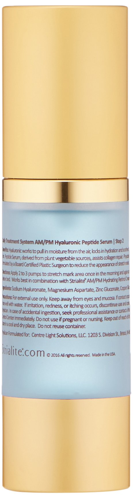 Strialite Daily Treatment System Hyaluronic Peptide Serum, 1 Fl Oz