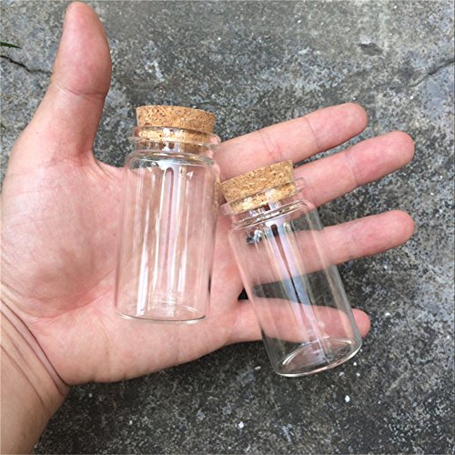 37X70X27mm 50ml Glass Bottles With Cork Transparent Empty Glass Vials Jars 50pcs/lot(50, 50ml-37x70x27mm)