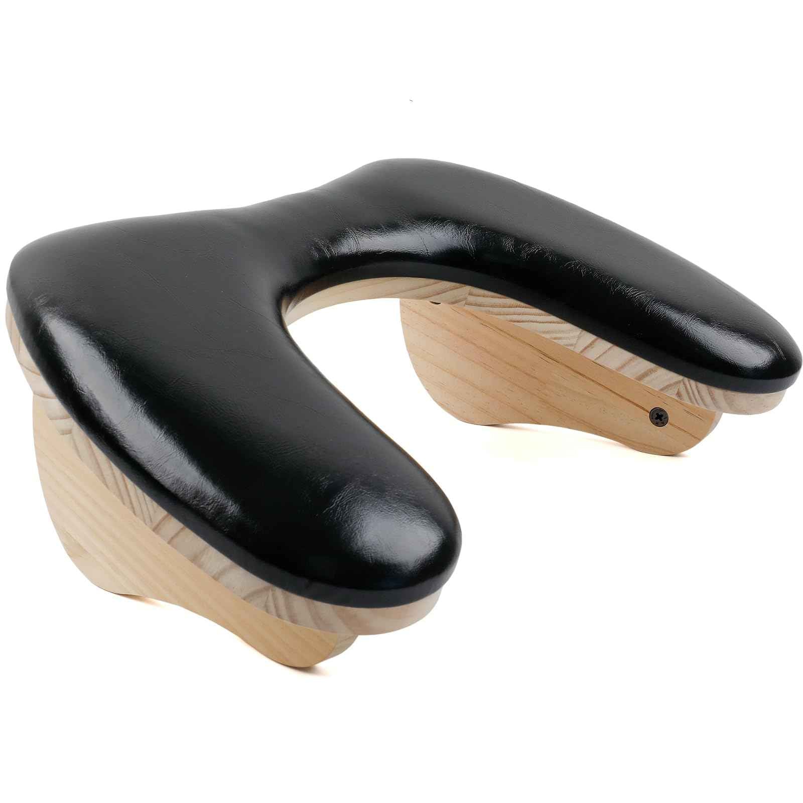 Arm Rest for Nails Tech, U-shaped Manicure Nail Arm Rest Stand with Detachable Brackets Microfiber PU Leather Nail Cushion Hand Rest Pillow for Nail Table Salon Manicure Arm Rest Cushion (black)