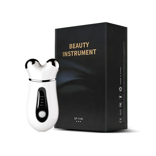 Microcurrent Face Device, USB Microcurrent Facial Shaping Tool for Facial Wrinkle Removal and Anti-Aging，Mini Microcurrent Face Lift Device for Face Lifting and Facial Sculpting (White)