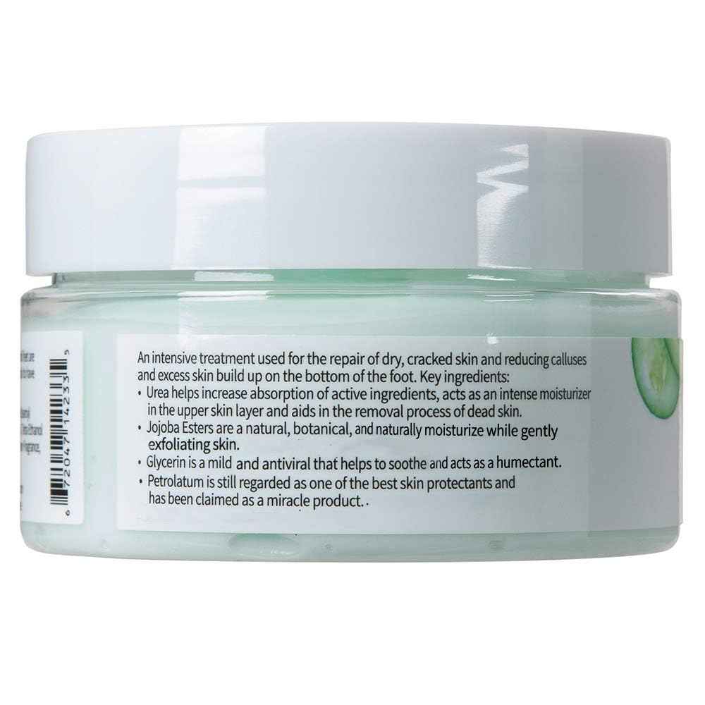 ForPro Professional Collection Cracked Heel Eliminator, Fresh Cucumber Scent, Intensive Repair Treatment for Rough, Dry & Cracked Heels, Reduces Calluses & Skin Build Up, 3.3 oz.
