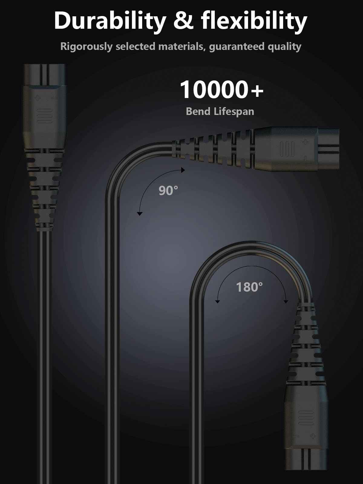 USB Charger Cord Compatible with Hatteker Cordless Pro Hair Clippers Beard Trimmer RFC-588 RFC-598 RFC-690 RFC-692 RFC-696 RSCX-7568 RSCX-9598 Shaver Razor Power Charging Cable Replacement Black 5FT