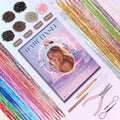 48-Inch Hair Tinsel Kit - 16 Colors Heat Resistant Fairy Glitter Extensions