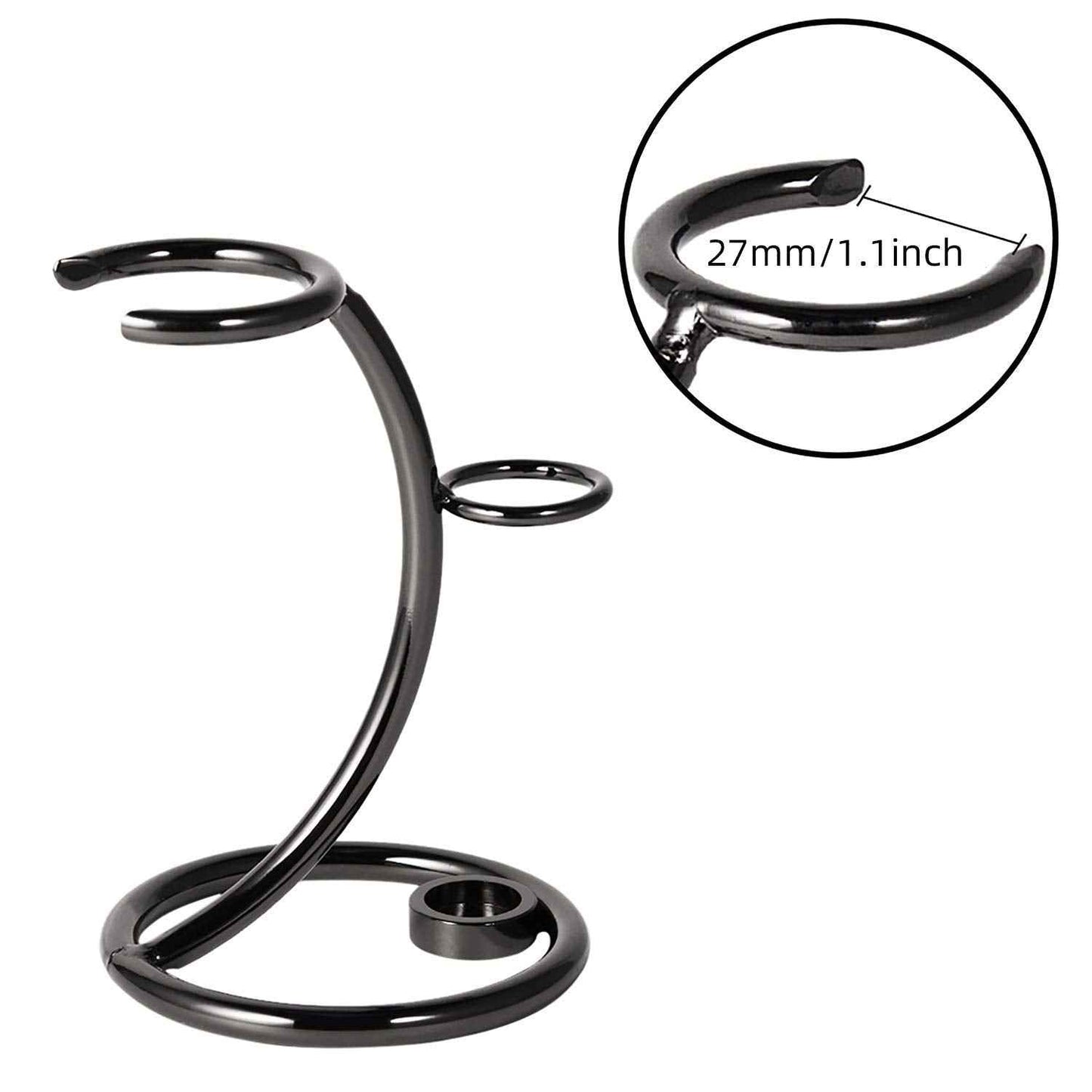 Grandslam Shaving Brush Kit,Pure Badger Hair Shaving Brush,Stainless Steel Shaving Stand and Double Layers Shaving Bowl