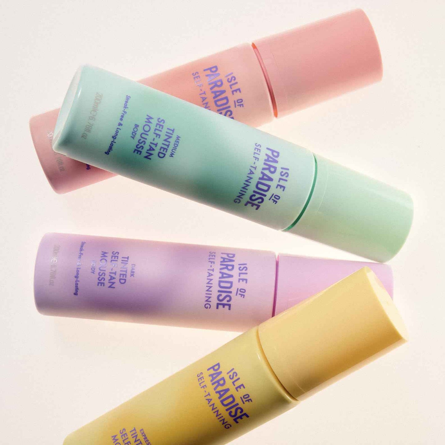 Isle of Paradise Tinted Self Tanning Mousse- Dark, Streak-Free Self Tanner, Natural-Looking & Lasts Up to 7 Days, Vegan & Cruelty Free Sunless Tanning Foam Mousse, 6.76 fl oz.