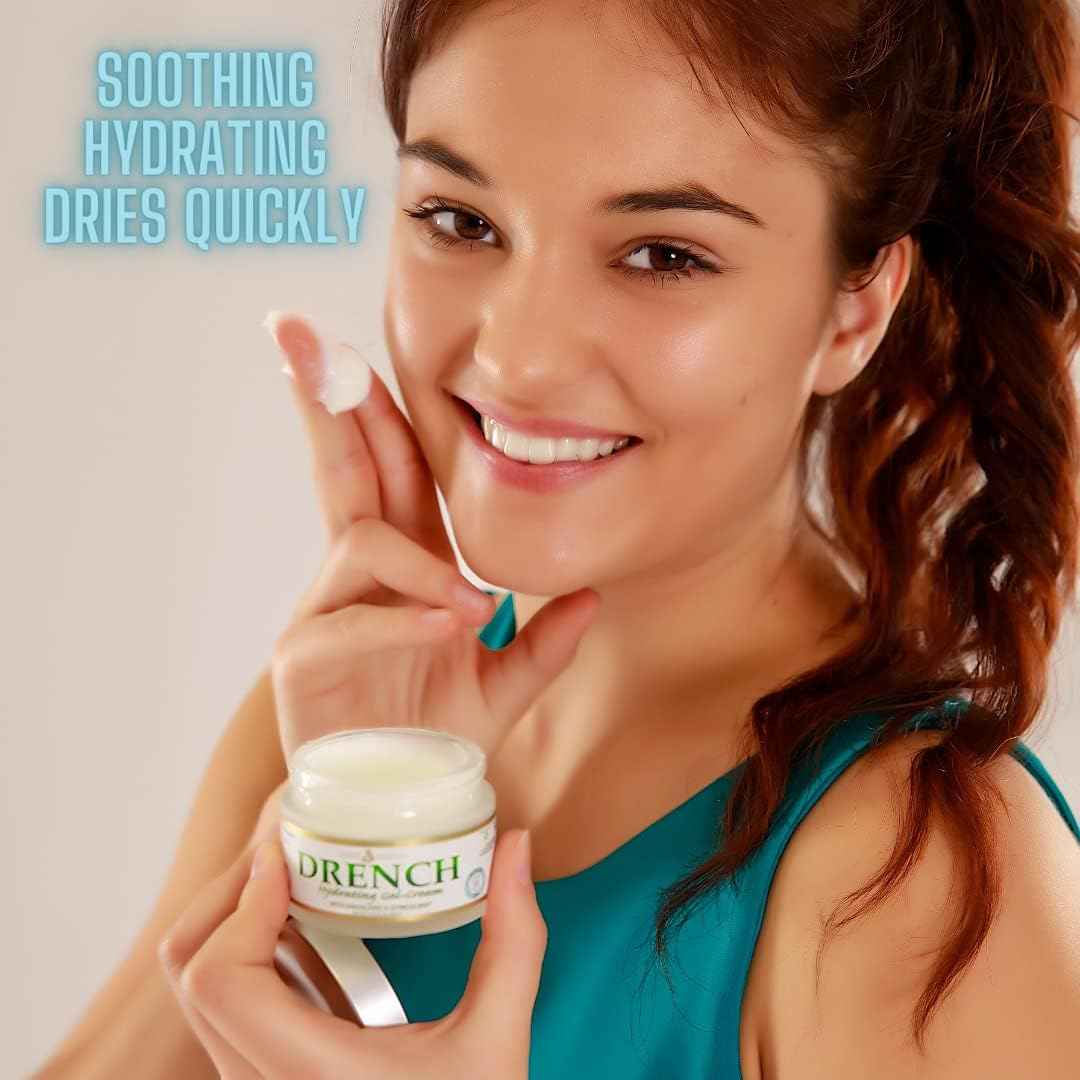 Script Essentials Suzy Cohen Drench Face Cream with Squalane & Aloe – Lightweight, Fast-Absorbing, Fragrance-Free Face Cream 1.69 oz (50ml)