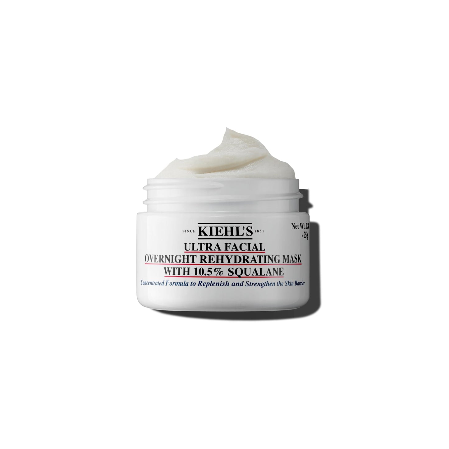 Kiehl's Ultra Facial Overnight Hydrating Face Mask with 10.5% Squalane, Deeply Hydrates Skin & Strengthens Moisture Barrier, Treats Dryness & Flaky Skin, Paraben-free, Fragrance-free - 0.95 fl oz