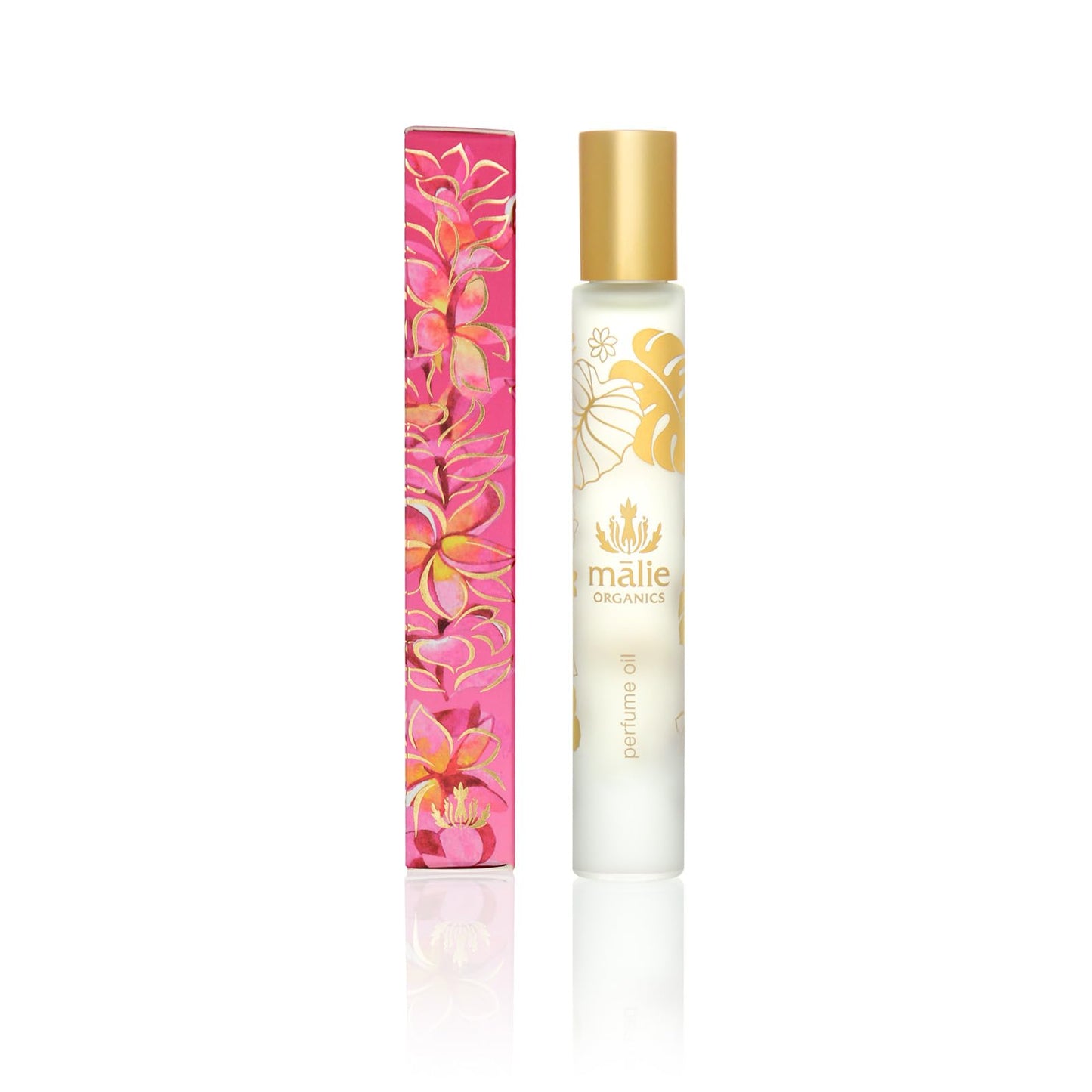 Malie Organics' Plumeria Perfume Oil Roll On with Organic Hawaiian fragrances, 1 Count (Pack of 1)