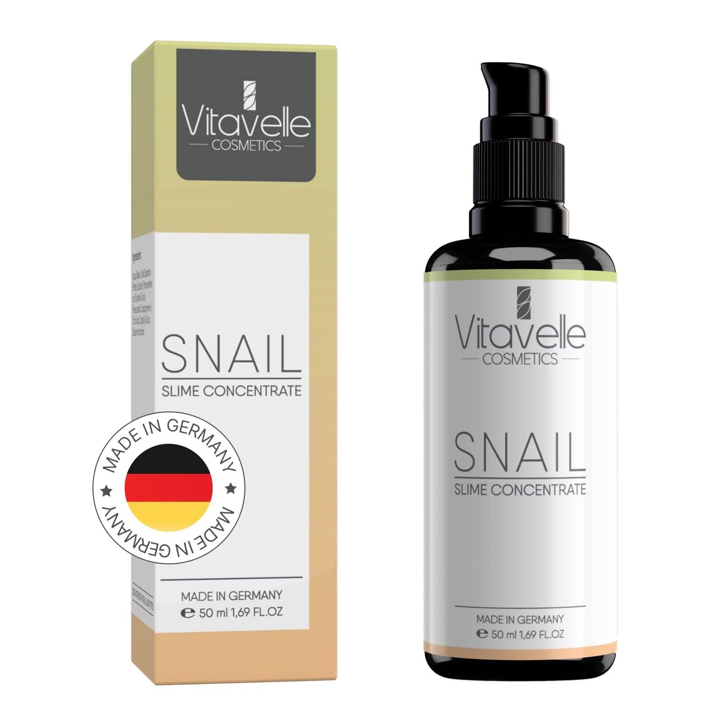 VITAVELLE Snail Mucin Serum Slime Concentrate- Face Serum for Women, Face Serum for Dry & Oily Skin, Snail Serum for Face, Serum for Face Anti Aging, Serum for Skin Care (Snail Concentrate((40ml+10ml))