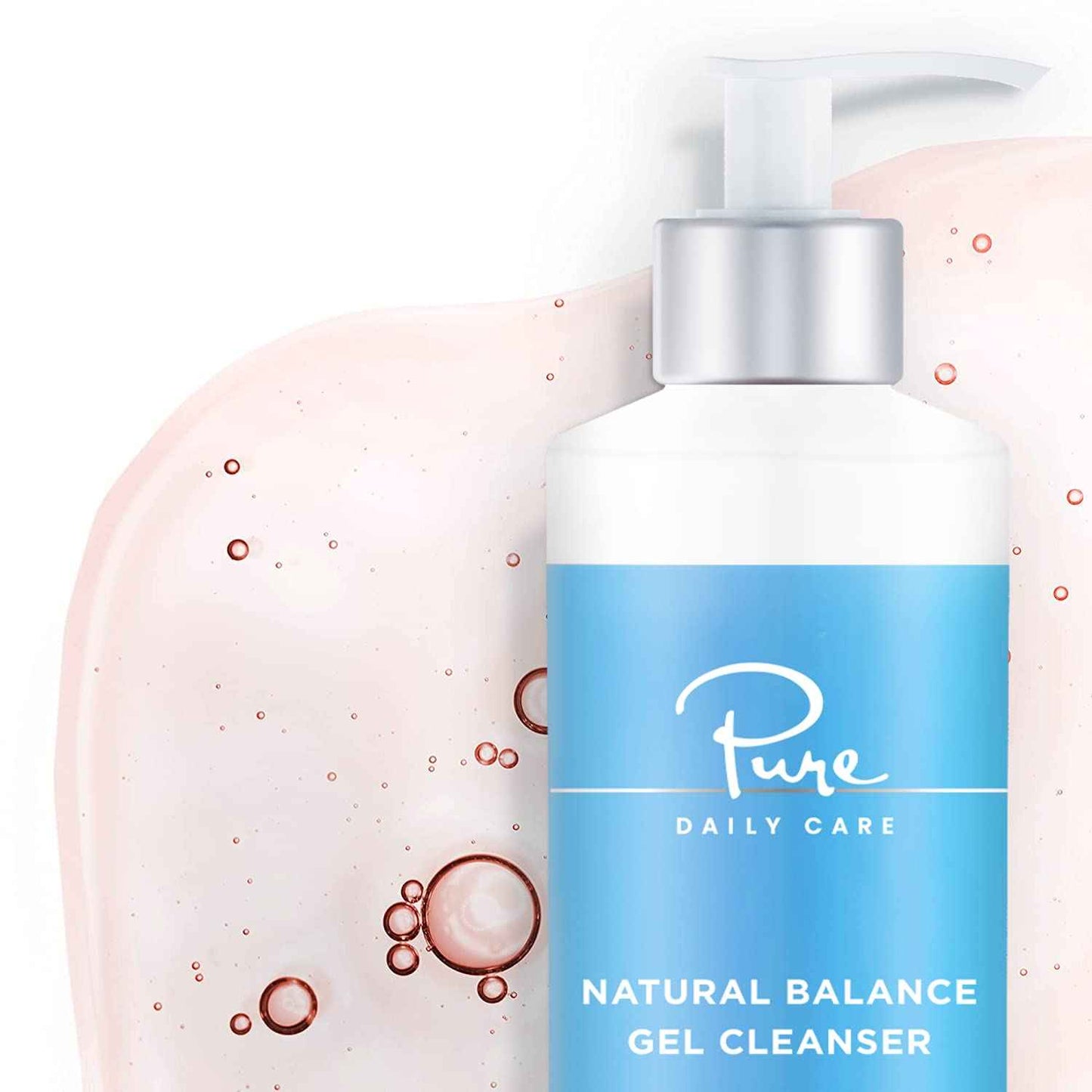Pure Daily Care Natural Balance Gel Cleanser (8 Oz) - Gentle Refreshing Clinical-Grade Clean Beauty Daily Cleanser